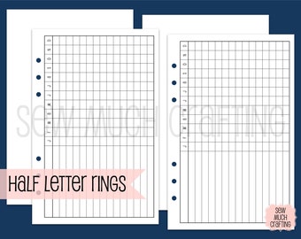 Printed Half Letter Size Monthly Task Trackers