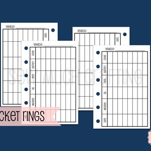 Printed Pocket Size Vehicle Maintenance Trackers