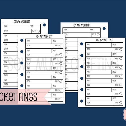 Printed Pocket Size Checkbook Register Style Inserts - Etsy