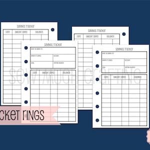 Printed Pocket Size Savings Trackers