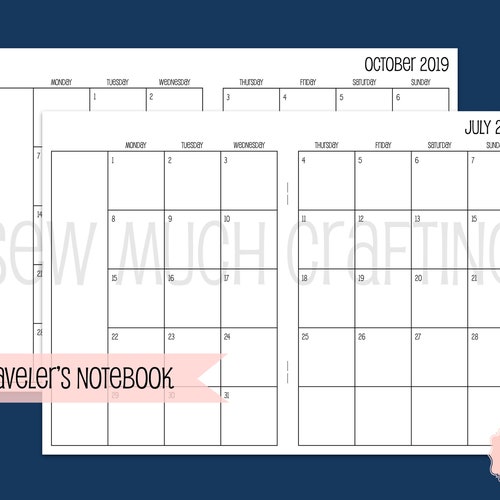 Traveler's Notebook B6 Size Day on One Page Planner Etsy