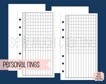 Printed Personal Size Monthly Task Trackers