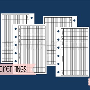 Printed Pocket Size Checkbook Register Style Inserts - Etsy