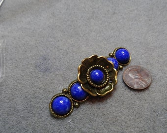 Vintage Lapis Lazuli Brooch