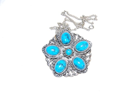 Turquoise Vintage Necklace - image 1