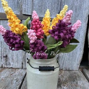 Lupine Felt Flower Stem, Felt Flower Bouquet Filler, Build Your Own Bouquet