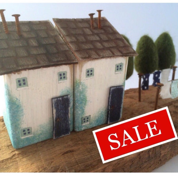 Driftwood houses, reclaimed wood houses, "Laundry Day"