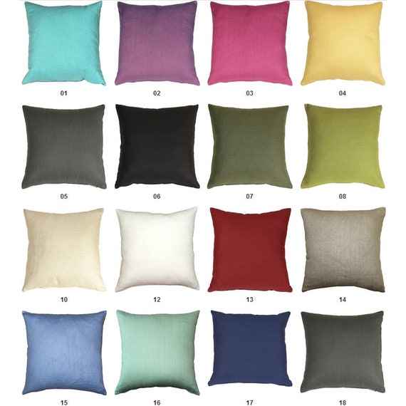 Pillow Decor Tuscany Linen 20x20 Throw Pillow Etsy