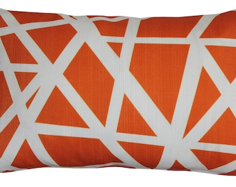 Pillow Decor - Bird's Nest Orange Throw Pillow 12X20