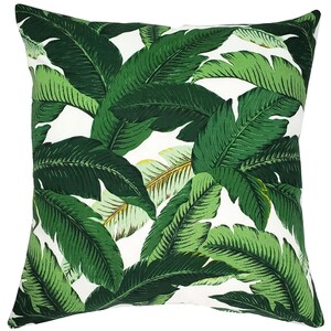 Bahama Leaf (12x20, 20x20) Throw Pillow (Choose your Insert)