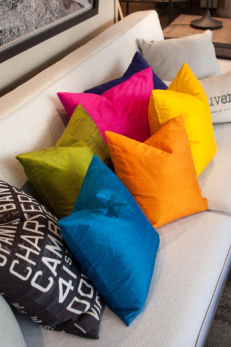 Sankara Gold Silk 16x16 Throw Pillow insert Included Etsy