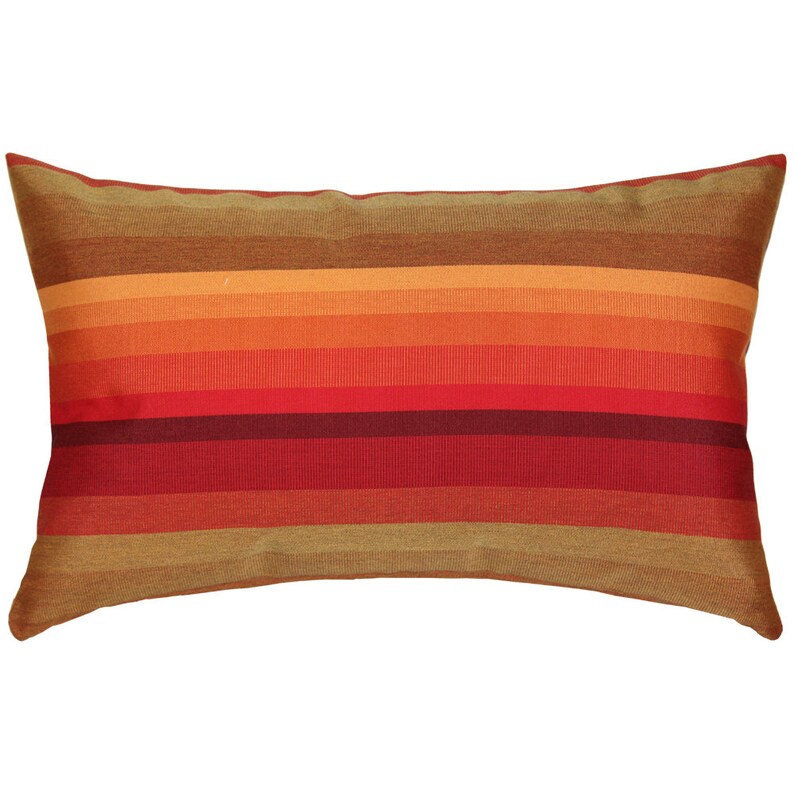 Sunbrella Striped Outdoor Pillows 11x19 insert Included Etsy