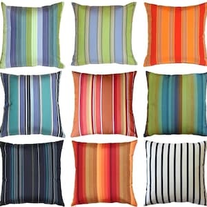 Sunbrella Outdoor 19x19 Striped Pillow (Choose your insert)