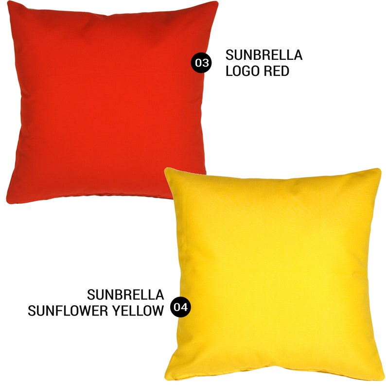 Sunbrella Outdoor 20x20 Pillows insert Included Etsy