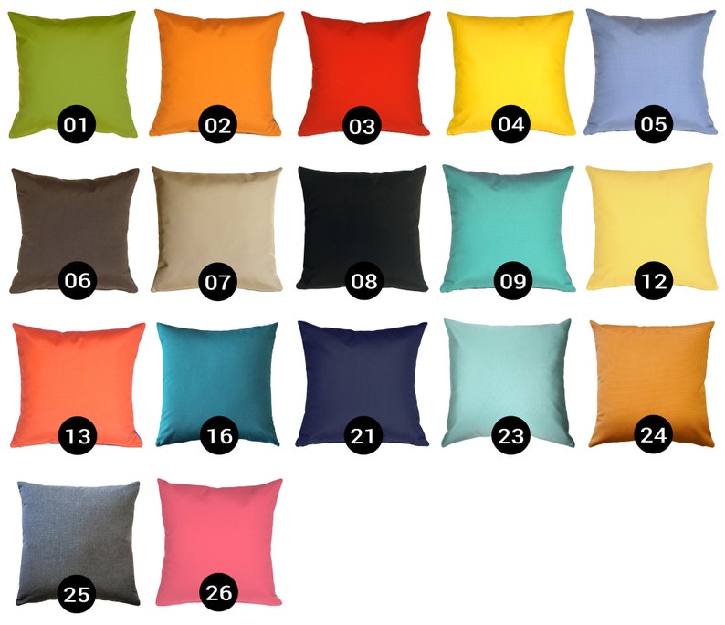 Sunbrella Outdoor 20x20 Pillows insert Included Etsy