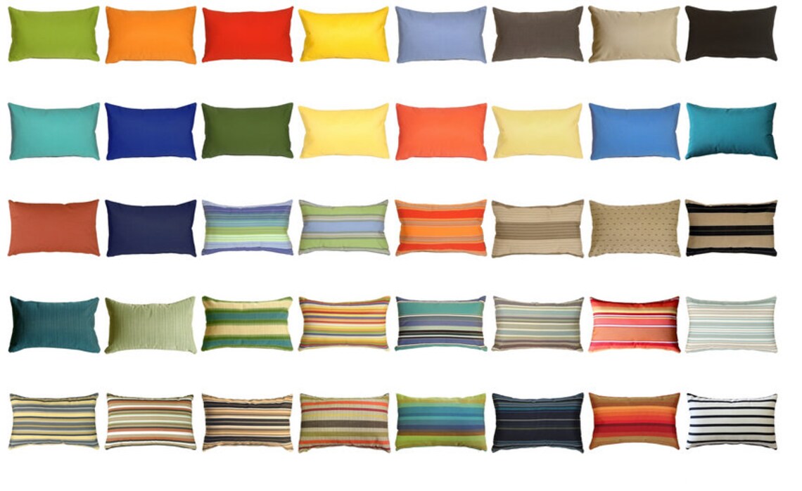 Sunbrella Peacock 11x19 Outdoor Pillow insert Included Etsy