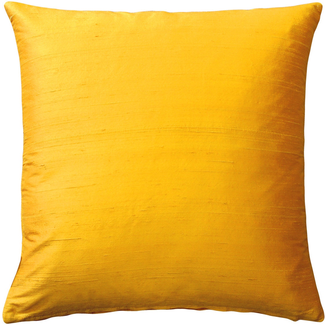 Sankara Deep Yellow Silk 20x20 Throw Pillow insert Included - Etsy