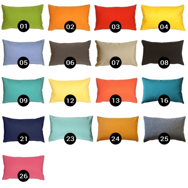 Sunbrella Outdoor Pillows 11x19 (Choose your insert)