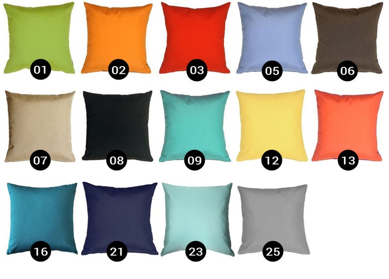 Sunbrella Outdoor 20x20 Pillows Insert Included Etsy