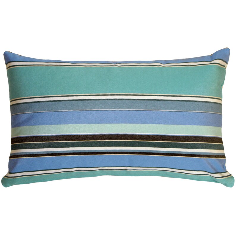 Sunbrella Striped Outdoor Pillows 11x19 choose Your Insert Etsy
