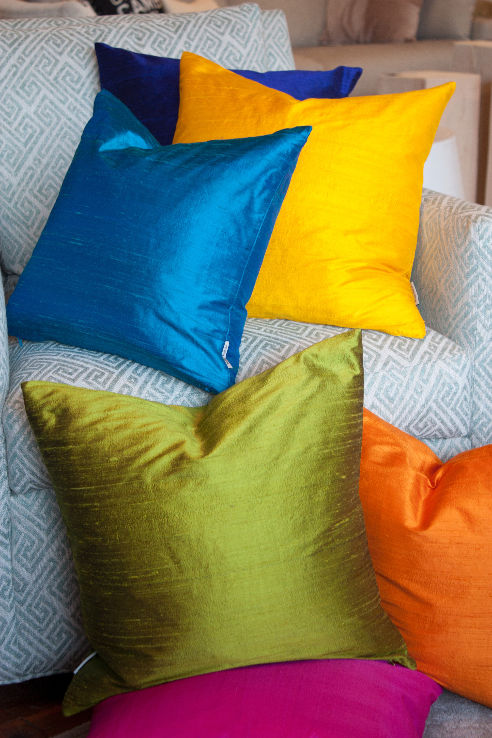 Sankara Deep Yellow Silk 20x20 Throw Pillow insert Included Etsy