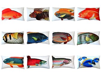 Fish Pillow 12x19 (Insert Included)