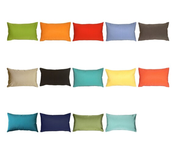 Sunbrella Outdoor Pillows 11x19 Insert Included Sunbrella Outdoor Pillows 11x19 Insert, Outdoor Sunbrella Pillows