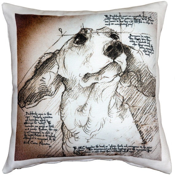 Leonardo s Dogs Dachshund 17x17 Throw Pillow insert Included Etsy