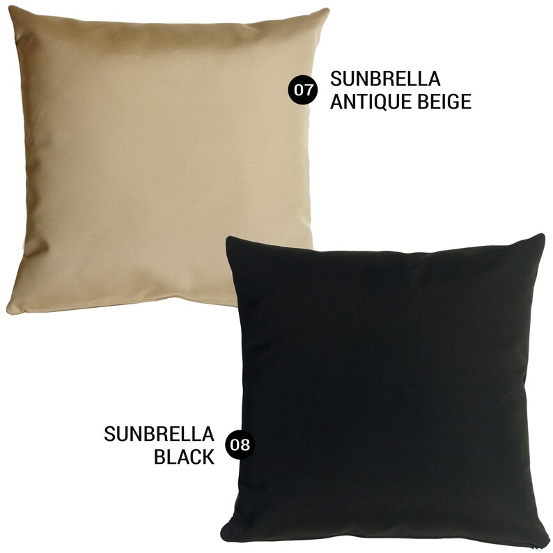 Sunbrella Outdoor 20x20 Pillows insert Included Etsy