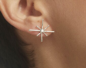 Celestial Stud Earrings, NorthStar Earrings, Sparkle Earrings, Unique Stud Earrings, Minimalist Jewelry, Star Studs, Star Point Earrings