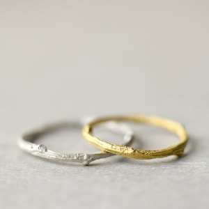 Unique Ring for Women, Organic Ring, Twig Ring, Gold Stacking Ring, Nature Inspired Jewelry, Branch Ring, Dainty Gold Ring, Minimalist Ring