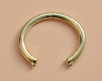 Unisex Cuff Bracelet, Minimalist Bracelet, Gold Bangle Bracelet, Minimalist Jewelry, Adjustable Bracelet, Statement Cuff, Brass Bracelet