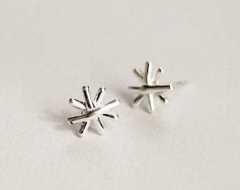 Unique Stud Earrings, Sparkle Earrings, Minimalist Jewelry, Minimalist Studs, Dainty Stud Earrings, Modern Studs, Stud Earrings for Women