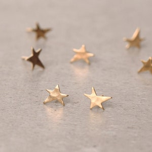 Star Studs, Celestial Stud, Unique Stud Earrings, Small Studs, Tiny Gold Earrings, Handmade Jewelry, Small Post Earrings, Star Stud Earrings