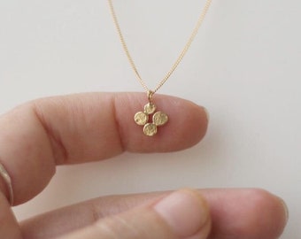 Dainty Gold Necklace, Gold Necklace for Women, Cluster Necklace, Minimalist Jewelry, Unique Gold Necklace, Minimalist Necklace, Dot Necklace