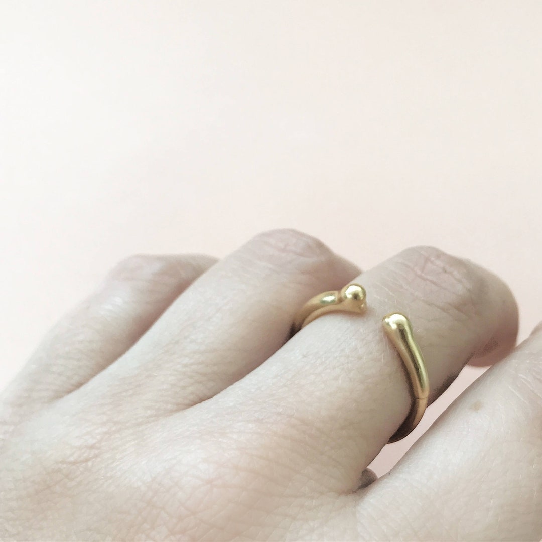 Gold Rings Open Rings 14k Gold Open Ring, Minimalist 14k Gold Ring, Fine Jewelry, 14k Gold ...