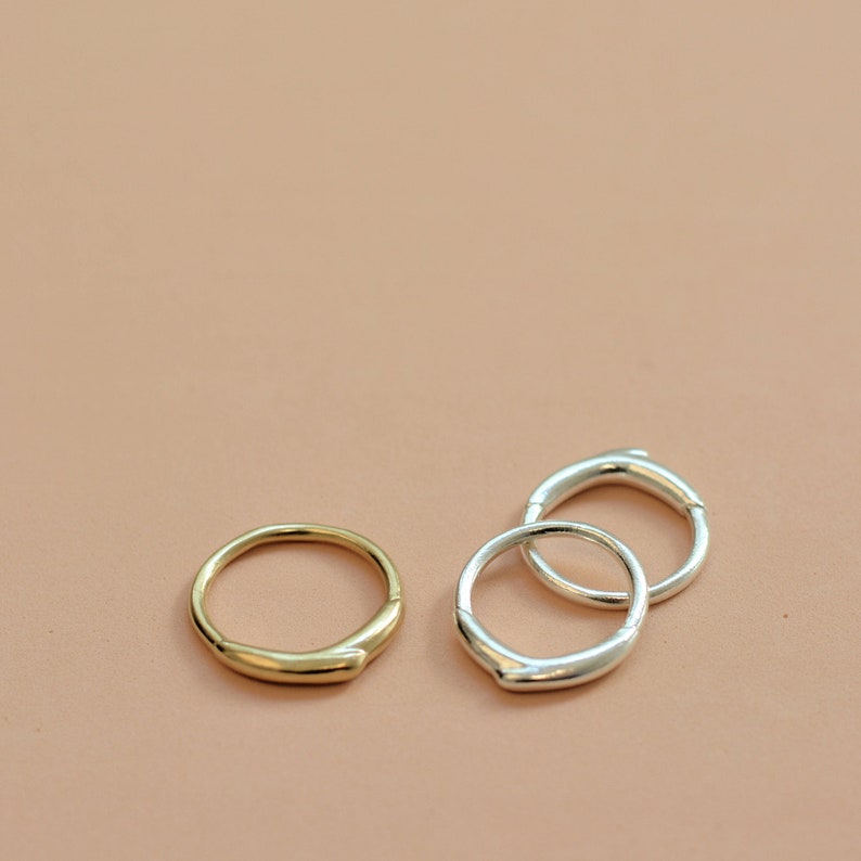 Unique Gold Ring, Gold Ring for Women, Stacking Ring, Minimalist Jewelry, Wedding Ring for Women, Unisex Ring, Minimalist Ring, Liquid Ring image 2