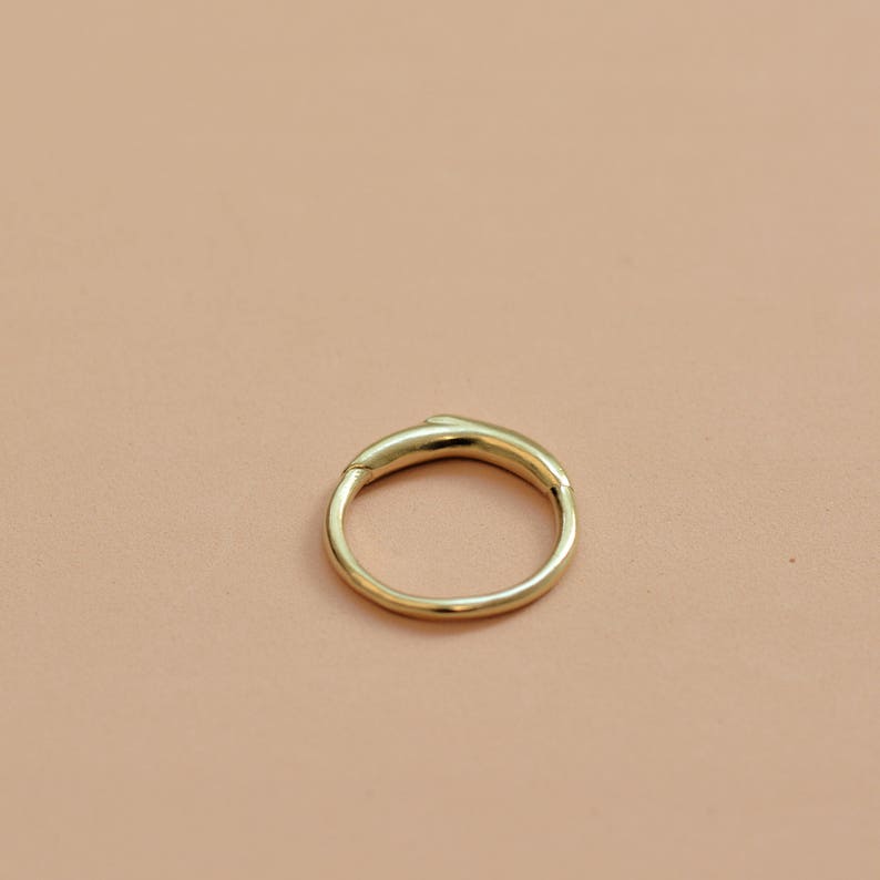 Unique Gold Ring, Gold Ring for Women, Stacking Ring, Minimalist Jewelry, Wedding Ring for Women, Unisex Ring, Minimalist Ring, Liquid Ring image 5