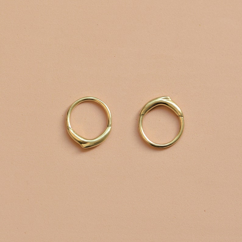 Unique Gold Ring, Gold Ring for Women, Stacking Ring, Minimalist Jewelry, Wedding Ring for Women, Unisex Ring, Minimalist Ring, Liquid Ring image 1