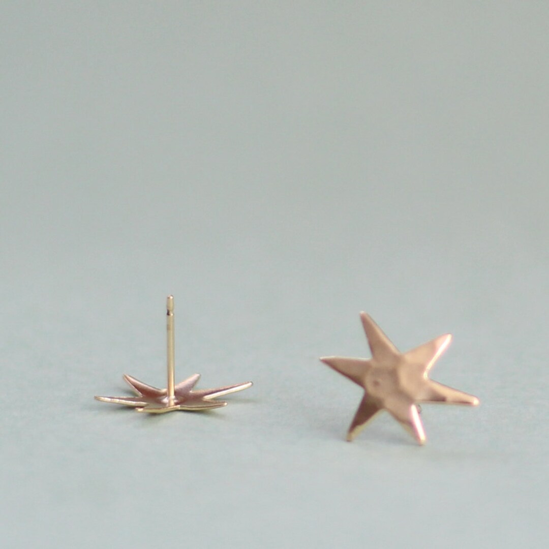 Single Mesmerising Star Stud Earring 14K main image 1
