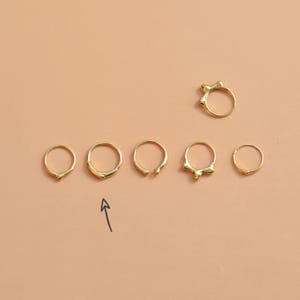 Unique Gold Ring, Gold Ring for Women, Stacking Ring, Minimalist Jewelry, Wedding Ring for Women, Unisex Ring, Minimalist Ring, Liquid Ring image 8