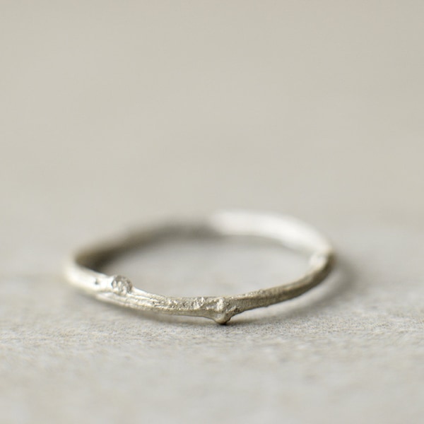 Twig Ring, Nature Inspired Jewelry, Unique Ring Women, Organic Ring, Stackable Silver Ring, Branch Ring, Dainty Silver Ring, Minimalist Ring