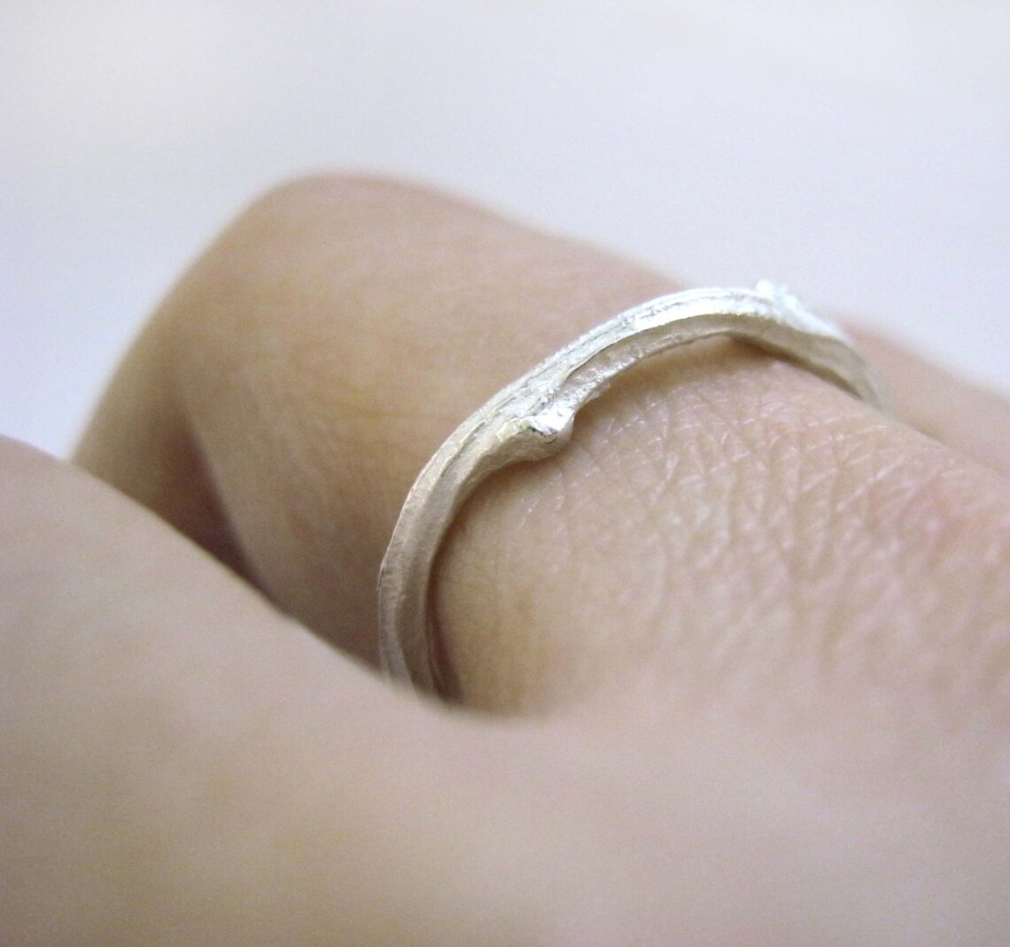 Twig Ring Sterling Silver Wedding Ring Hand Made Jewelry - Etsy