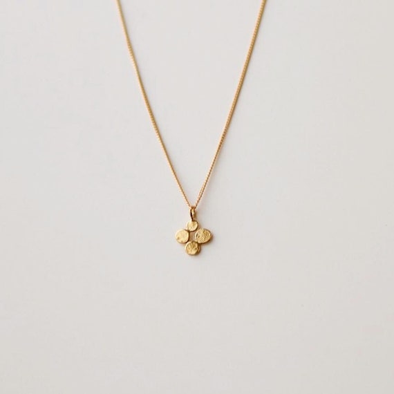 Dainty Gold Necklace, Gold Necklace for Women, Cluster Necklace, Minimalist Jewelry, Unique Gold Necklace, Minimalist Necklace, Dot Necklace