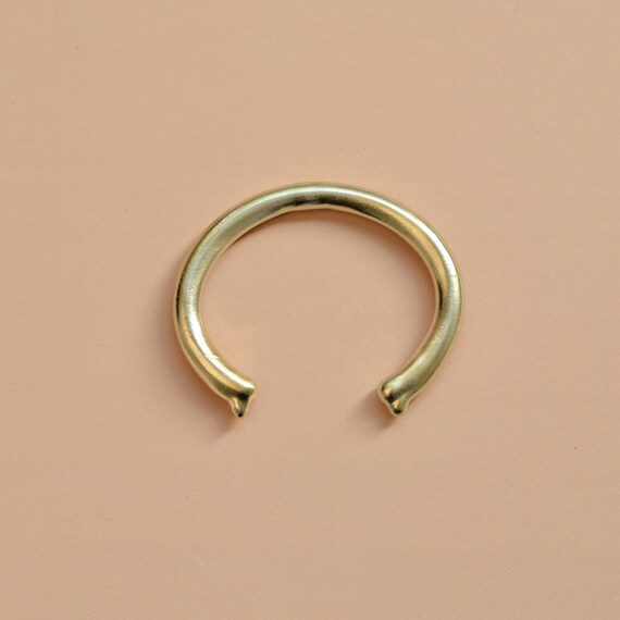 Unisex Cuff Bracelet, Minimalist Bracelet, Gold Bangle Bracelet, Minimalist Jewelry, Adjustable Bracelet, Statement Cuff, Brass Bracelet
