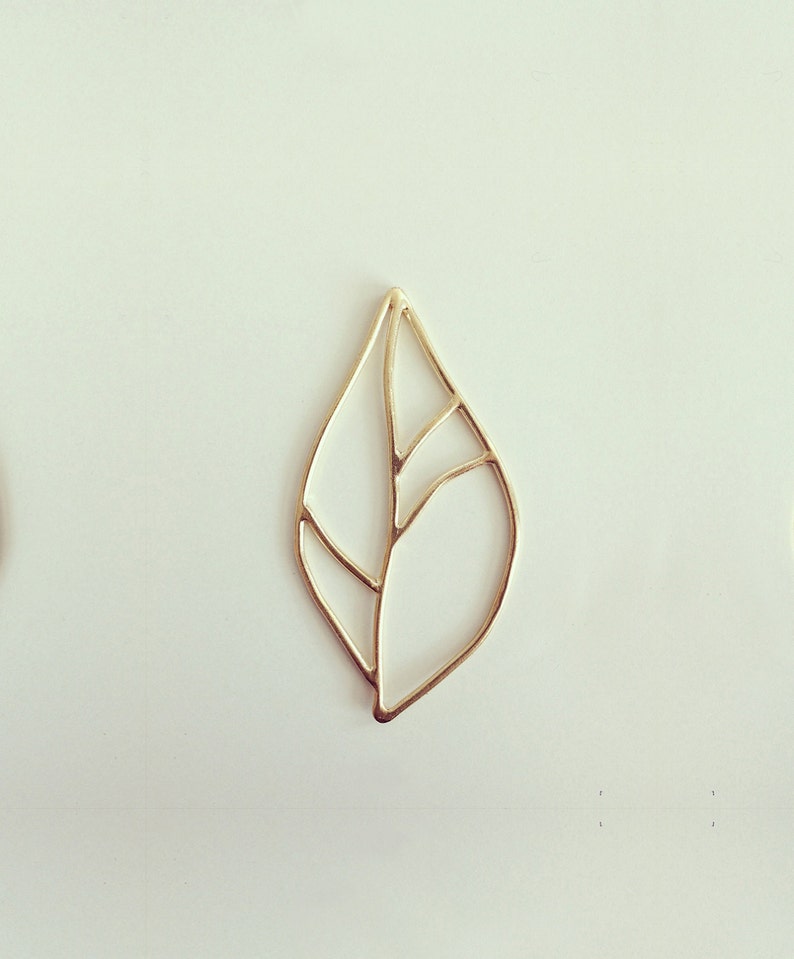 Gold Leaf Brooch Pin, Leaf Brooch Pin, Unique Gold Jewelry, Minimalist Brooch, Modern Brooch, Elegant Brooch, Nature Brooch, Botanical image 4