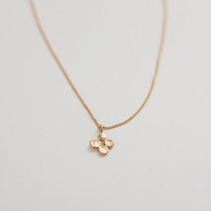 Petite Necklace, Dot Necklace, Cluster Necklace, Dainty Gold Necklace, Gold Plated Jewelry, Unique Gold Necklace for Women, Minimalist