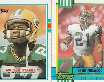 Set Of 3 Green Bay Packers Football Trading Cards, Topps - Free Shipping