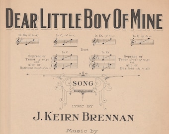 World War One Sheet Music "Dear Little Boy Of Mine" - Free Domestic Shipping!