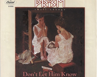 Prism:  Don't Let Him Know/Wings Of Your Love 45 RPM Single Record With Original Sleeve 1982